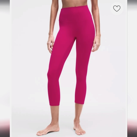 lululemon athletica Pants - Lululemon Align Pink High-Rise Cropped Leggings 12
